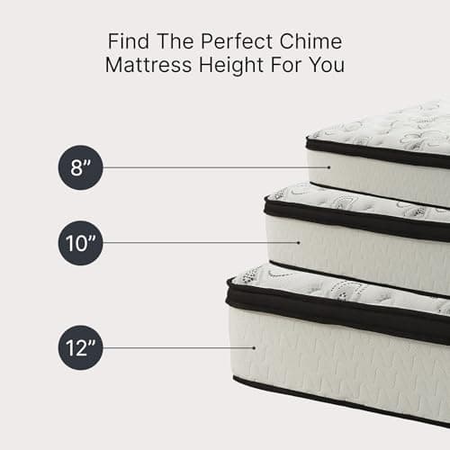 Signature Design by Ashley Chime Memory Foam 12" Queen Mattress with Thick Memory and Support Foam for Pressure Relief, Fiberglass Free, Mattress In A Box 8