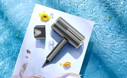 Hair Professional 1200W High Power Dryer with Ceramic Technology for Fast Drying as Salon Light and Quiet (Grey) 9