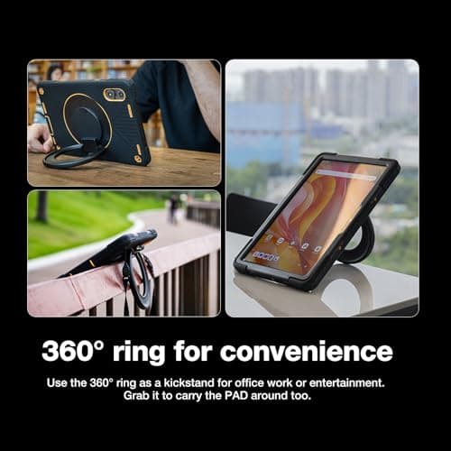 AGM PAD P2 Active Rugged Android 14 Tablet with Case, Waterproof & Drop-Proof, Widevine L1 & GMS Certified, 11" 90Hz FHD 480 NITS Display, MTK G99, 8000 mAh, 16(8+8) + 256GB[TF 2TB], GPS, Compass, OTG 9