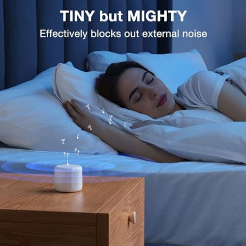 Portable Sound Machine for Baby Adults,LEICEX Travel Sound Machine,15 Non-Looping Sound Timer and Memory Play, Mini White Noise Machine for Sleeping Office Privacy Travel Gift 7