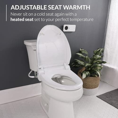 Bio Bidet USPA PRO Modern Bidet Seat, Warm Water, Heated Seat & Dryer, Remote Control, Elongated 6
