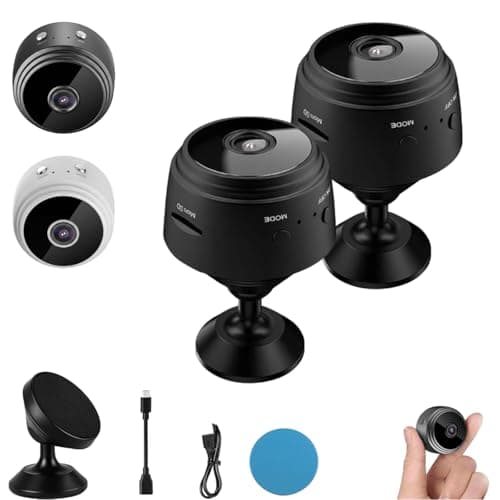 FLCRSN Security Camera, Household Mini Cameras, Mini 4g Wireless WiFi Cameras 1080p HD, App Remote for Home, Indoor, Outdoor