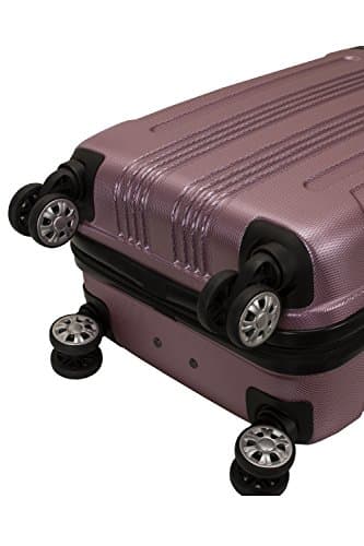 Rockland London Hardside Spinner Wheel Luggage, Pink, Carry-On 20-Inch 5