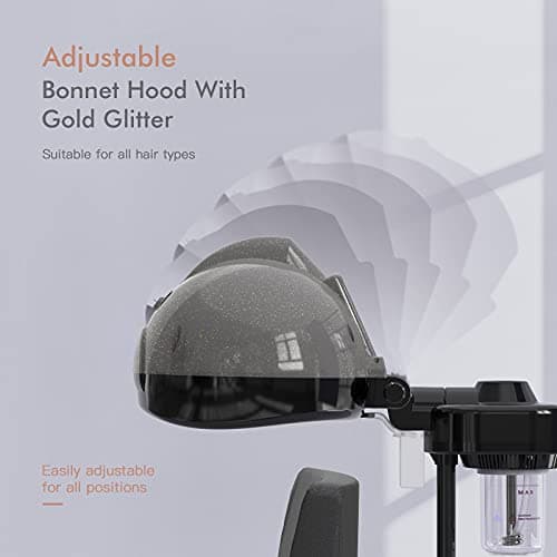 TASALON Standing Hair Steamer for Deep Conditioning - Hooded Steam Cap for Natural, Dyed Hair - Professional Steamer for Hydration, Dry Hair Treatment-Heated Micro Mist Steamer for Spa, Home Use 5