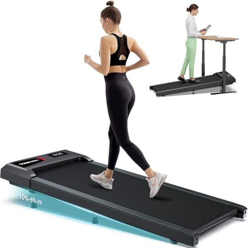 COZYINN Incline Walking Pad Treadmill – Quiet 2.5HP Indoor Treadmills with 3 Incline Levels, APP Control & Shock-Absorbing Belt for Home or Office Fitness, Small Walking Jogging Machine 6