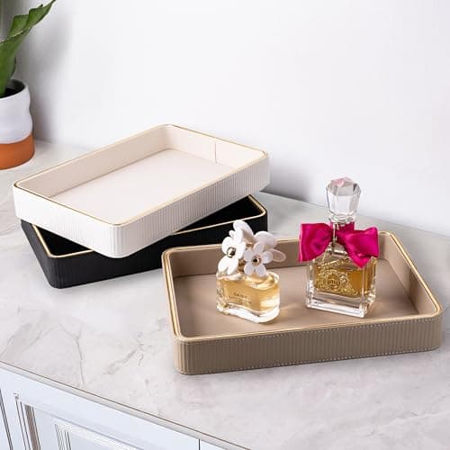 Perfume Tray Valet Tray Night Stand Bedside Organizer| Perfume Organizer Catchall| Perfume Trays for Dresser Vanity Tray for Dresser Countertop| Perfume Holder| Nightstand Organizer Women 12