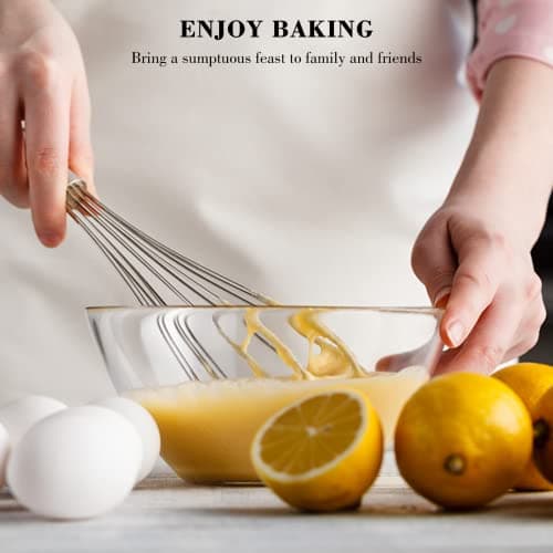 NileHome Stainless Steel Whisk Set 8" 10" 12" Kitchen Whisk Balloon Whisk Kitchen Wisk Wire Whisks for Cooking, Whisking, Blending, Beating, Stirring-3 Pack… 7