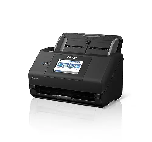 Epson Workforce ES-580W Wireless Color Duplex Tax Receipt & Desktop Document Scanner for PC and Mac with 100-sheet Auto Feeder (ADF), Intuitive 4.3' Touchscreen 10