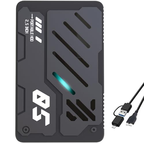 Tianken Ultra Slim Portable External Hard Drive USB 3.0 HDD Storage for PC, Laptop, Mac, Xbox one, PS4, PS5 (1TB)