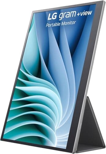 LG Gram +View 16 Portable Monitor - 16" WQXGA (2560x1600) IPS - DCI-P3 99% Color Gamut - Type-C Connectivity - Landscape & Portrait Orientation Folio Cover/Stand ICP Accessory 6