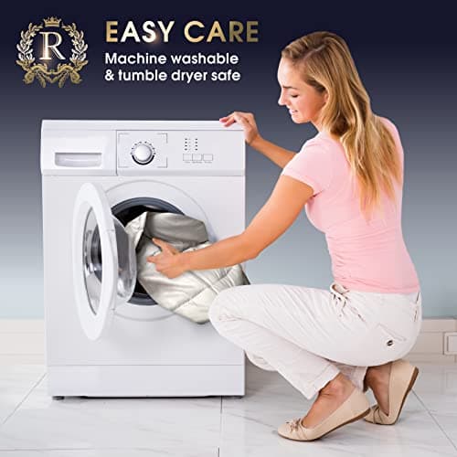 Royal Therapy Weighted Blanket - Heavy 100% Cotton Blankets with Premium Glass Beads (60''x80'' 21lbs, Aquamarine), Suitable for One Person (~200lb) - Use on Queen/King Bed 6