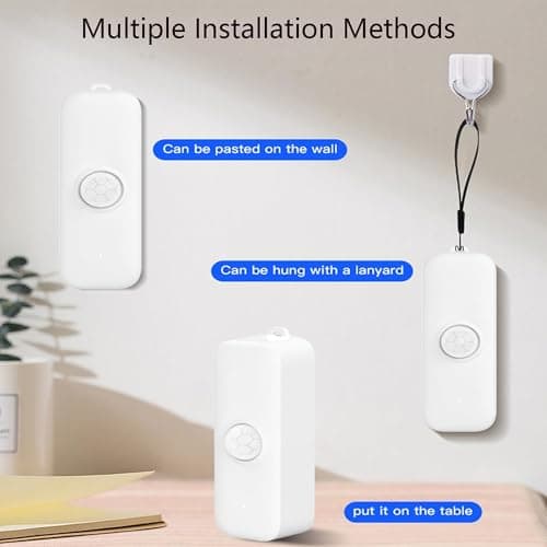 Smart Motion Sensor, WiFi PIR Motion Sensor for Alarm System, Mini Infrared Motion Sensor with App Remote Monitoring, Triggering Lights and Scenes.1 PCS 6