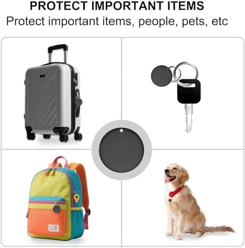 Android GPS Tracker for Vehicles, Hidden Tracking Device for Vehicles, Car Tracker No Subscription Work with Find My, Smart Tag with Audio for Kids, Key, Dogs, Luggage, Bag (Android-2 Pack) 5