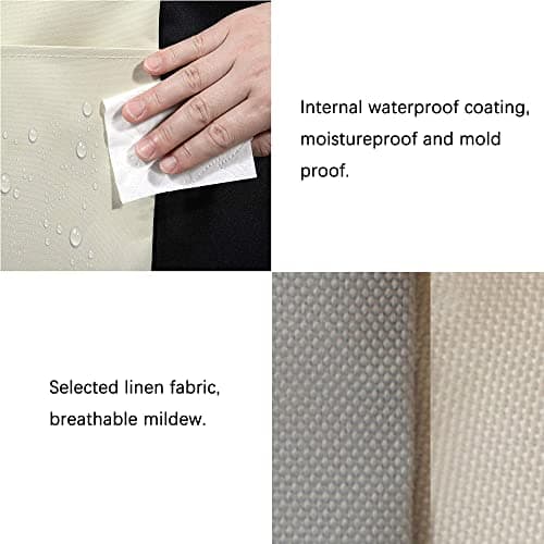 3 Section Laundry Basket Sorter, Divided Laundry Hamper with Anti-slip Strap, 180L Large Capacity Bag Storage Organizer in Laundry Room Bathroom Closet for Dirty Cloth, 15.7 x 21.6 x 28.3 Inch (Green) 6