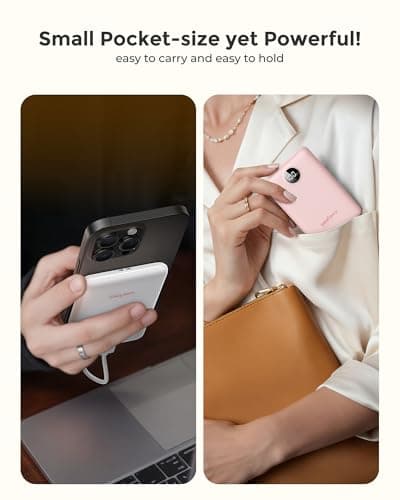 Small Portable Charger 10000mAh, Mini Power Bank with LED Display, 22.5W Fast Charging USB-C Battery Pack, Compact Travel Charger Compatible with iPhone 17/16/15/14, Samsung S25/24, Android, etc 8