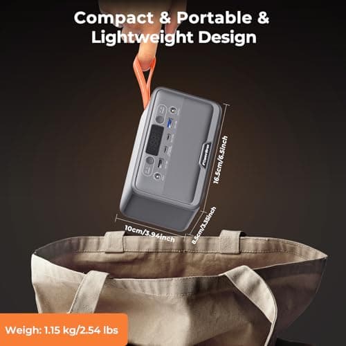 Portable Power Station, PowerUrus 28,000mAh Solar Power Bank, LiFePO4 Battery Backup with 100W/110V AC Outlet, DC & PD Fast Charging, Samll Generator for Dash Cam, Home, Camping, Office, TSA Approved 9