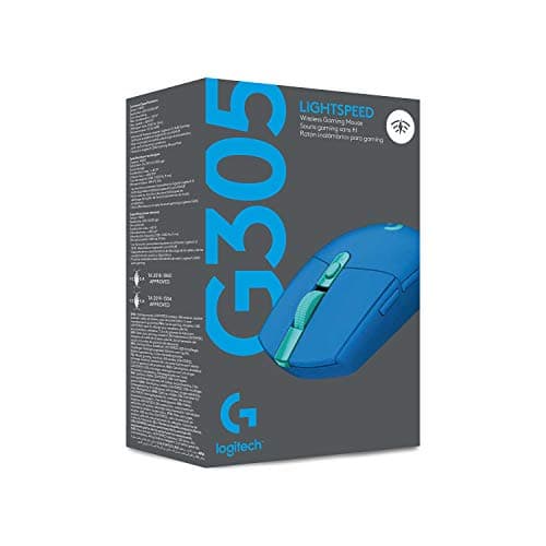 Logitech G305 Lightspeed Wireless Gaming Mouse, Hero Sensor, 12,000 DPI, Lightweight, 6 Programmable Buttons, 250h Battery, On-Board Memory, Compatible with PC, Mac - Blue 10