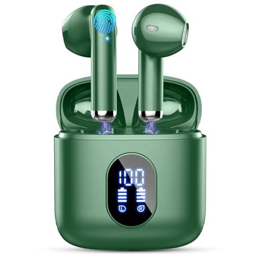 Earbuds Wireless Bluetooth Earbuds Hi-Fi Stereo, 2024 Ear Buds with 4 ENC Mics, 3g Mini Bluetooth Headphones in Ear, 30H USB-C LED Charging Case, IP7 Waterproof Wireless Earphones for Android iOS