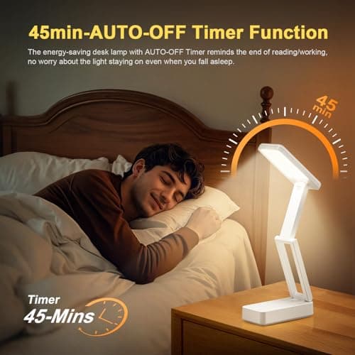 Rechargeable Lamps Cordless Lamps,6000mAh Battery Powered Lamp,3 Colors+Dimmable Desk Light,Rechargeable Table Lamp with USB Charging Port+45min-Timer,Wireless & Portable Light,Battery Operated Lights 6