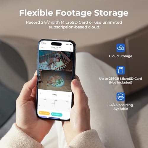 IMILAB C30 Dual 3K+3K Indoor Security Camera, 360° Pan Tilt Pet/Baby/Kid Camera, Room Cam w/Human & Pet Tracking, Smoke Detection, Color Night Vision, 5G WiFi Plug-in Cam, Wall Mount, No Monthly Fee 8