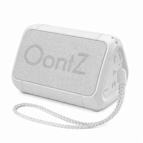 OontZ Solo Portable Bluetooth Speaker - Ultra Portable, 14 Hours of Playtime, 100ft Wireless Range, Waterproof, Budget-Friendly Speaker for Travel, Outdoor or Home, Great Gift (White)