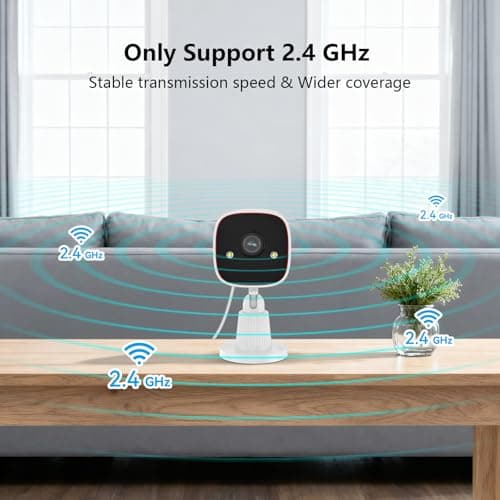 Anakk 2.4Ghz Indoor Outdoor Security Camera with SD Card, 2K Full HD WiFi Camera for Home/Baby/Pet, Night Vision, 2 -Way Audio, 24/7 Recording, Human Motion Detection 7