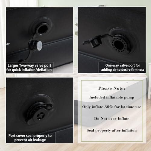 RAPTAVIS King Size Air Mattress Inflatable Bed with Pump and Headboard, Blow Up Mattress 6