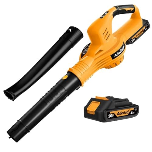 20V Cordless Leaf Blower 150MPH Handheld Electric Blower with Battery & Charger Variable Speed Battery Powered Blowers for Lawn Care Yard Patio Dust Remove, Lightweight & Portable Mini Leaf Blower