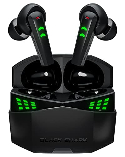 Black Shark Bluetooth Earbuds with 0.035s Ultra-Low Latency, Dual Environmental Noise Cancelling Microphones, Wireless Gaming Earbuds with Bluetooth 5.3, IPX5 Waterproof, 28h Listening Time