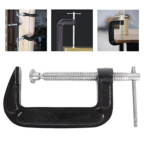 4 Inch C-Clamp Set, Heavy Duty Steel C Clamp Industrial Strength C Clamps for Woodworking, Welding, and Building(4PCs) 7