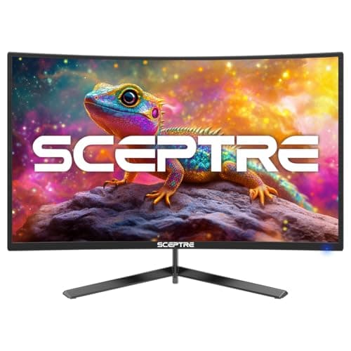 Sceptre New 24-inch Curved Gaming Monitor 1080p up to 180+Hz DisplayPort HDMI 100% sRGB, AMD FreeSync Build-in Speakers Machine Black 2026 (C248B-FWT168 Series)