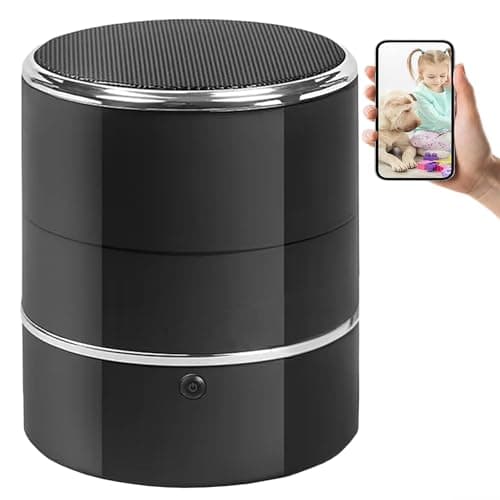 LVBOAT 32GB HD1080P Camera in Bluetooth Speaker,Nanny Cam with WiFi,Wireless Security Cameras for Home Offices Store,Motion Activated 240° Viewing Angle,Baby Monitor,Pet Camera with App