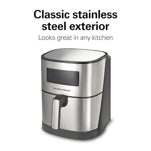 Hamilton Beach 5.8 Quart Digital Air Fryer Oven with 8 Presets, Easy to Clean Nonstick Basket, Black (35075) 9