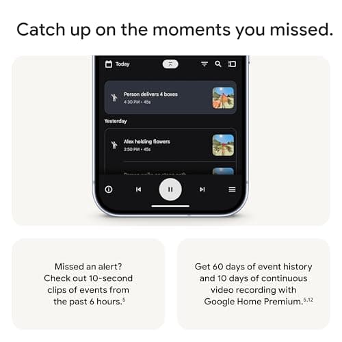 Google Nest Doorbell (Wired, 3rd Gen) - 2K Video and Gemini, Live View, Night Vision, 2-Way Audio - Works with Google Home - 2025 Model - Hazel 8