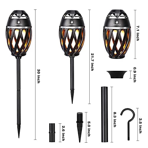 ANERIMST Unique Gifts for Men, Outdoor Bluetooth Speaker Waterproof Wireless with Torch LED Light, Birthday Gift for Boyfriend Him Dad, Cool for Garden, Patio, Outside (Black) 9