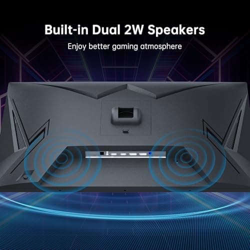 KTC 27 Inch Gaming Monitor - 2K QHD 2560 x 1440 Monitor, Up to 210Hz & 1ms, Bulit-in Speakers, Adaptive Sync, HDR400, 131% sRGB, IPS Monitors Gamer with HDMI 2.0 x 2 & DP1.4 x 2, H27T22C-3 6