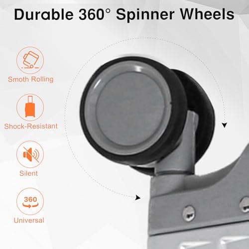 VentureVault All Aluminum Carry On Luggage 22x14x9 Airline Approved，Hard Shell Carry On Luggage, Zipperless Luggage Aluminum Suitcase Luggage (sliver, 20inch) 5