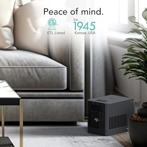 Vornado EV3 Whole Room Evaporative Humidifier, 1.5 gal Capacity, Electronic Humidistat, Top Fill, 54-Hour Run Time, 10 Speed Settings, Energy Efficient, 2 Antimicrobial Wicks, Easy To Clean, Black 6