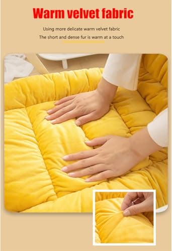 Heating pad, Plug-in Heating seat Cushion, Office Chair Cushion,Thick seat Heater, Suitable for Office Chairs, Rocking Chairs, Computer Chairs (Pink, Grid) 6