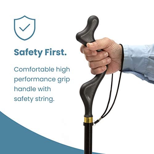 Medical King Walking Cane for Men & Women - Special Balancing Stick With 10 Adjustable Heights - Self Standing, Folding, Portable, Collapsible, and Comfortable 6