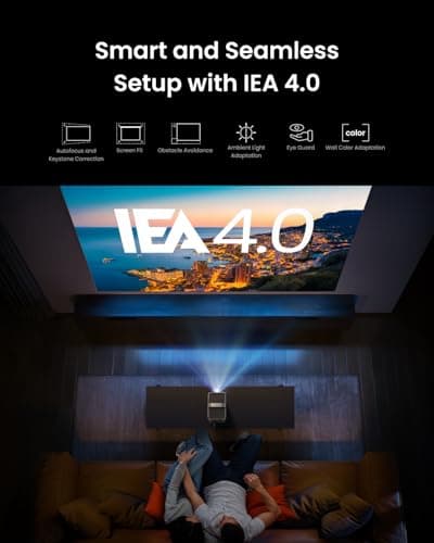 NEBULA Cosmos 4K SE Smart Projector, Nebulamaster, High-Brightness with Dolby Vision, 200" Screen, 1800 ANSI Lumens, HybridBeam, Enhanced Image Quality, GTV, Portable, for Gaming, Home, and Office Use 6