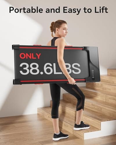 CURSOR FITNESS Walking Pad Treadmill with Incline, Under Desk Treadmill with Triple Shock-Absorbing System, 2.5HP Quiet Brushless (Black) 7