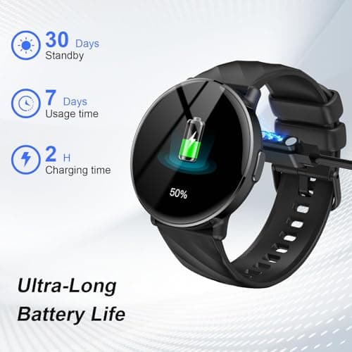 OWMSIC Smart Watch for Men Women with Call Text Reminder, Smartwatch 1.39" Touch Screen, Fitness Watch with Heart Rate/Sleep/Steps/Calories Monitor, 112+ Sport Mode, IP68 Waterproof Activity Trackers 7
