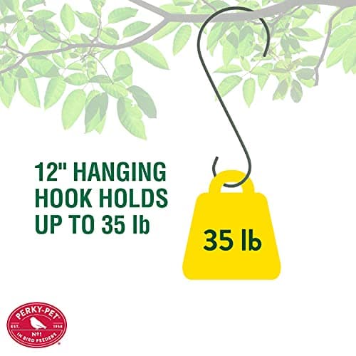 Perky-Pet Large 2-Tier Panorama Wild Bird Outdoor Feeder with Hanging Hook - 325SCOMBO-1SR - 4.5 lb Seed Capacity - Durable Construction - Versatile Hanging with Included Hook 10