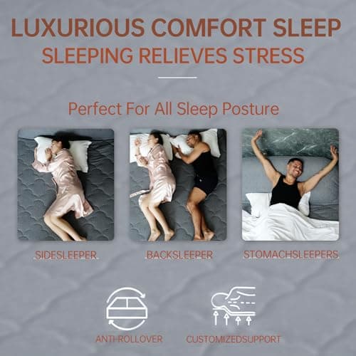 MIYUEXIN AirSlim Pro Series Luxury Air Mattress with Headboard 13" High Queen Mattress with Pump Portable Air Bed with Gray Cover 1500lb Weight Capacity for Family Guest Travel Camping 7