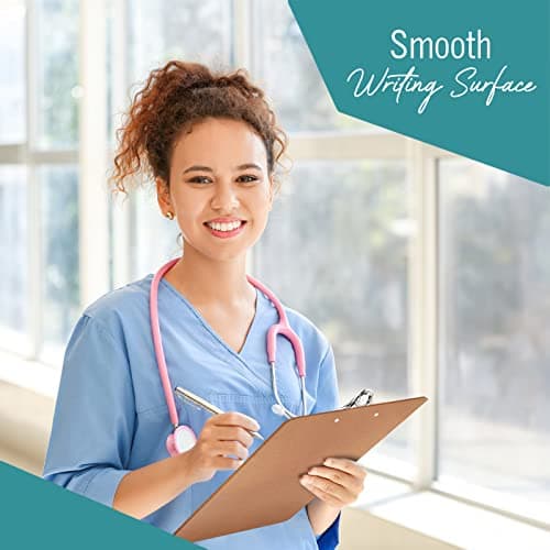 3 Clipboards, Legal Size Clipboard, 9" x 15.5" Clipboard, Clip Board with Metal Clip, Long clipboard, Large Sturdy Clip, Heavy Duty high Capacity Durable Wooden clipboard, Smooth Writing Surface 5