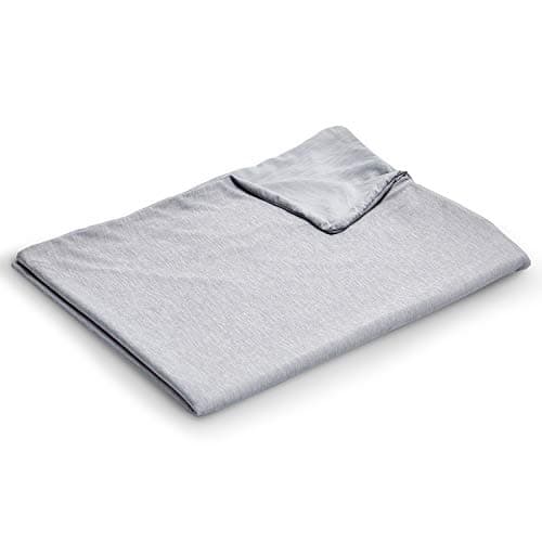 EXQ Home Weighted Blanket Cover 48x72-Twin Size Premium Soft for Weighted Blanket with Zipper,Machine Washable Duvet Cover (Grey,Duvet Cover Only)