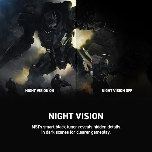 msi G27C3F 27-inch 1920 x 1080 (FHD) Gaming Monitor, 180Hz, Free Sync, HDMI, DisplayPort, VESA Mountable, Tilt, Height Adjustable, Speaker, 1ms, Black 7