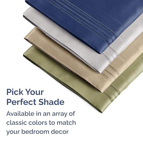 King Pillow Cases Set of 2 - Ultra Soft Hotel Quality Pillowcase Covers - Comfy, Cozy & Wrinkle Free - Shrinkage, Stain and Fade Resistant - Machine Washable Pillow Protectors - 2 Piece Set - White 7