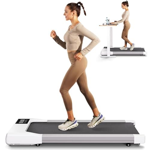 SupeRun Walking Pad with Incline, Under Desk Treadmill, 3 in 1 Portable Treadmills for Home with Remote Control LED Display, 2.5 HP Quiet Mini Treadmill for Office Home Use, 300 Lbs Capacity